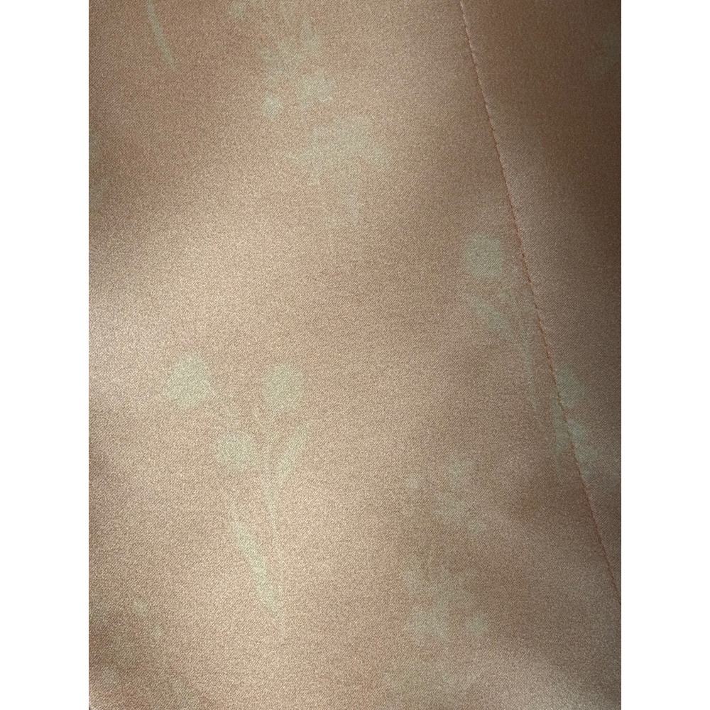 TS Couture Peach Pink Satin Floral Jacquard 2 Piece Pant Suit Set Womens 10 NEW - Picture 9 of 16